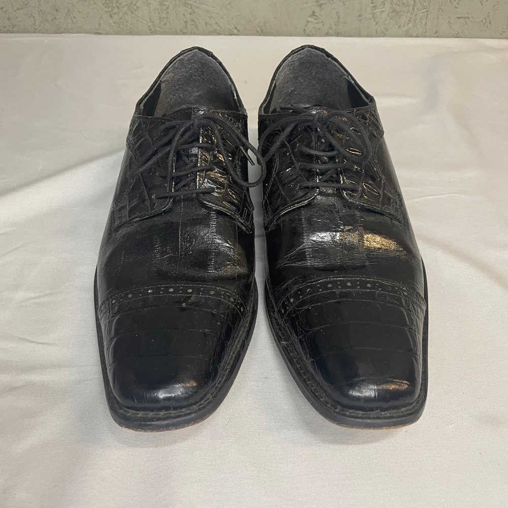 Stacy Adams Esposito Cap Toe Oxfords in Black Model 24901 001 Size 10W